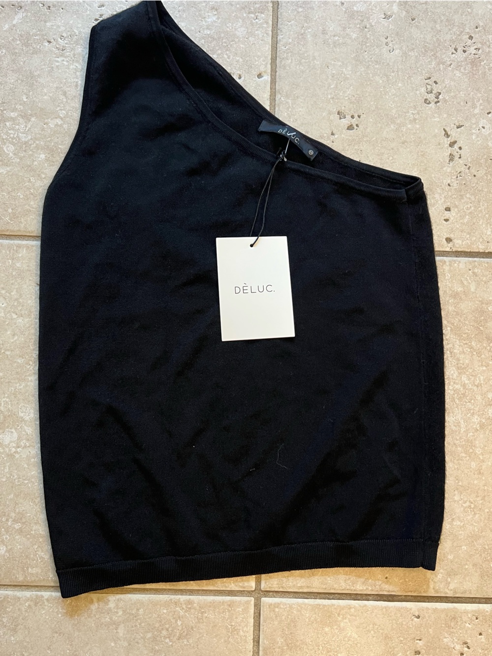 Deluc one shoulder lightweight sweater top